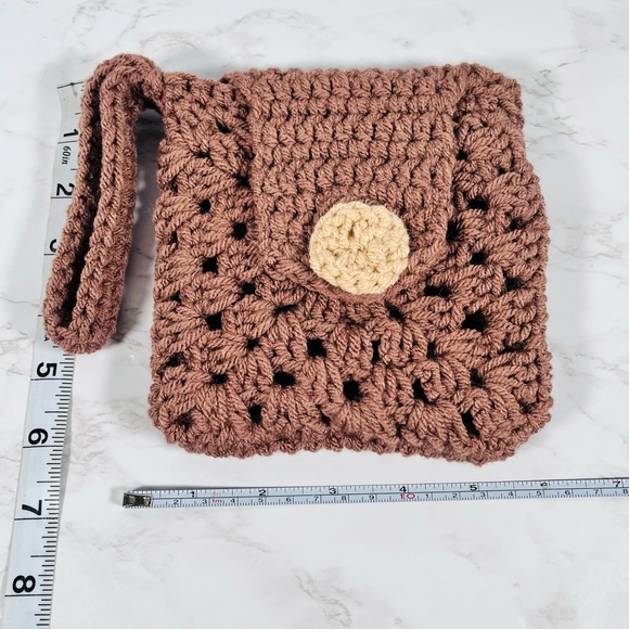 Brown Crochet Wristlet - Picture 11 of 11